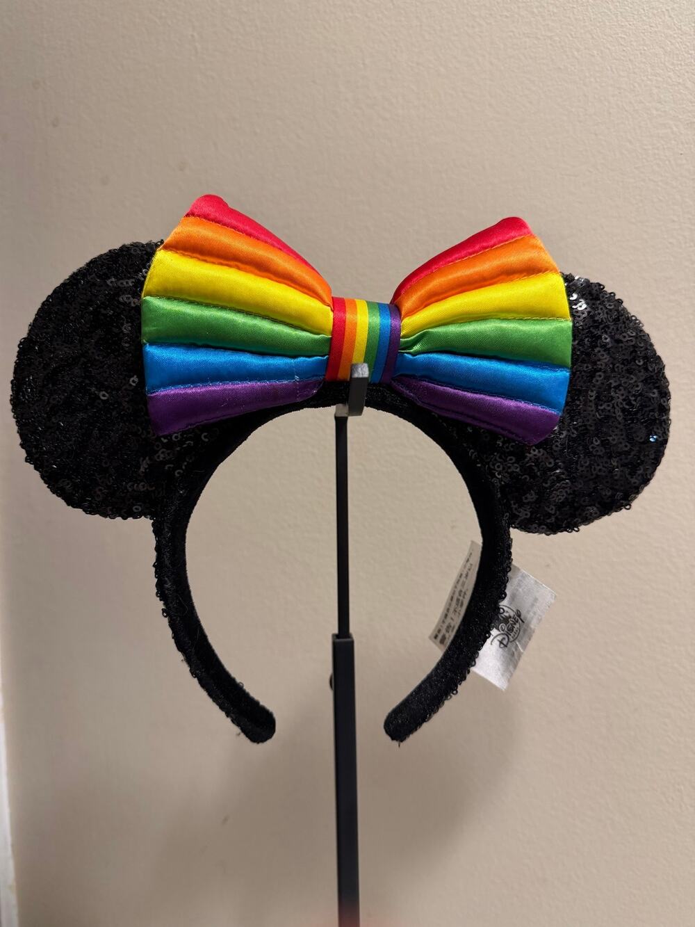 Disney Parks Rainbow Pride Minnie Mouse Sequin Ears